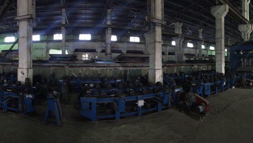 Панорама 1/3 линии. Общая длина линии 105 метров