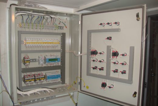 Шкаф управления индивидуальным тепловым узлом, закрытая система отопления и гвс