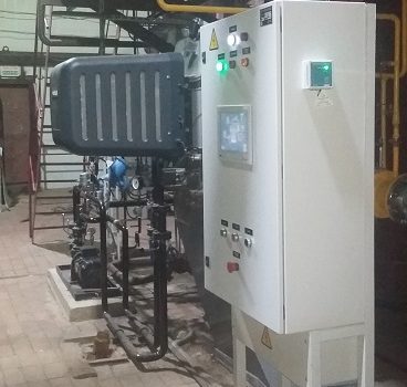 Автоматизация котла ДЕ-25-14ГМ с газовой горелкой Weishaupt