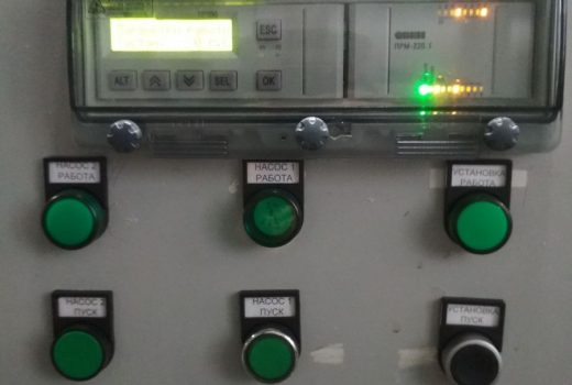 Использование ПР200 в шкафу управления