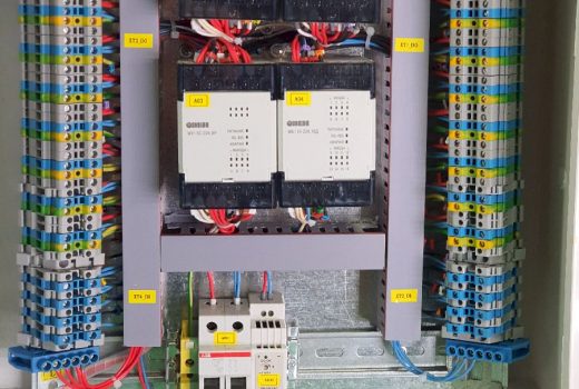 Щит управления, вид изнутри