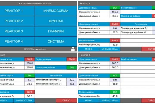 Система автоматизации оборудования производства автохимии