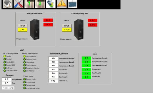 Блок диспетчеризации систем контроля на базе контроллера ОВЕН ПЛК323