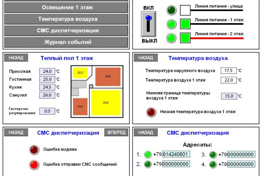 Система «умный дом» на базе оборудования ОВЕН