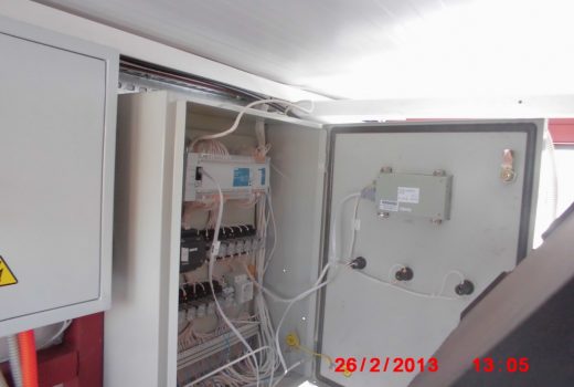 Щит автоматики котла панель внутри