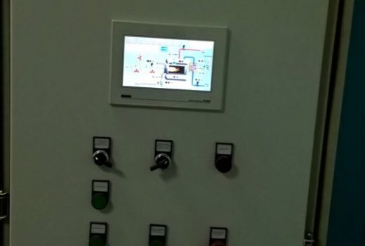 Лицевая панель щита управления