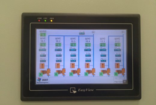Панель оператора системы водоснабжения