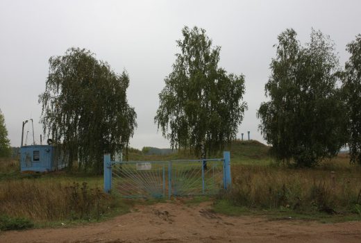 Территория, где расположены РЧВ в селе Иглино