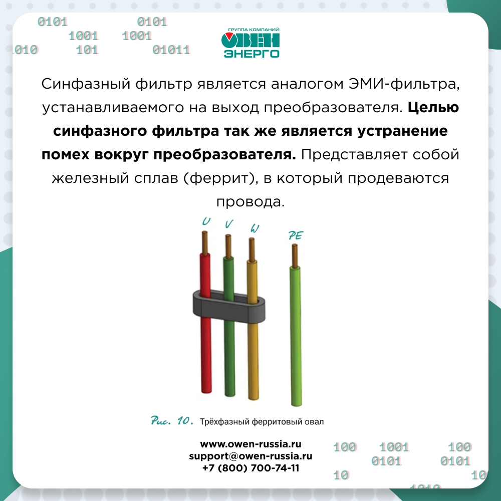 Фильтры для частотного преобразователя 1