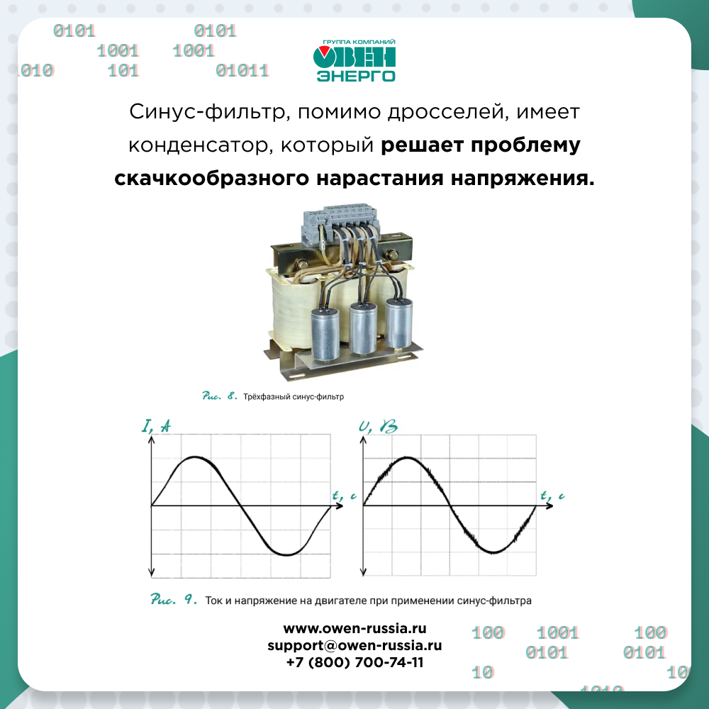 Фильтры для частотного преобразователя 1