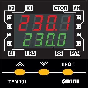 Элементы управления и индикации ТРМ101